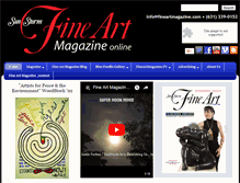 Tablet Screenshot of fineartmagazine.com